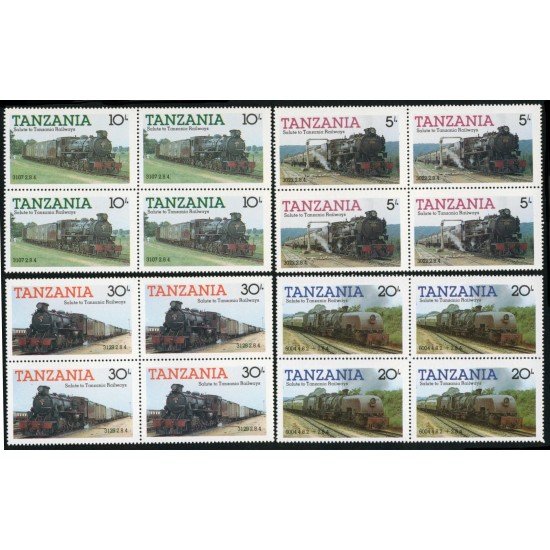 TRA2 Tanzania 263/66 Bl.4 1986 MNH TRA2 Tanzania 263/66 Bl.4 1986 MNH