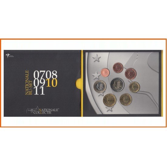Holanda 2010 Cartera Oficial Monedas € euros BU Set Estrellas en el euro