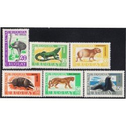 FAU1 Uruguay A- 360/65 1970 Fauna Indígena MNH FAU1 Uruguay A- 360/65 1970 Fauna Indígena MNH