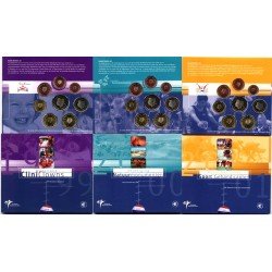 Monedas Euros Holanda Cartera 1999 – 2000 - 2001 Monedas Euros Holanda Cartera 1999 – 2000 - 2001