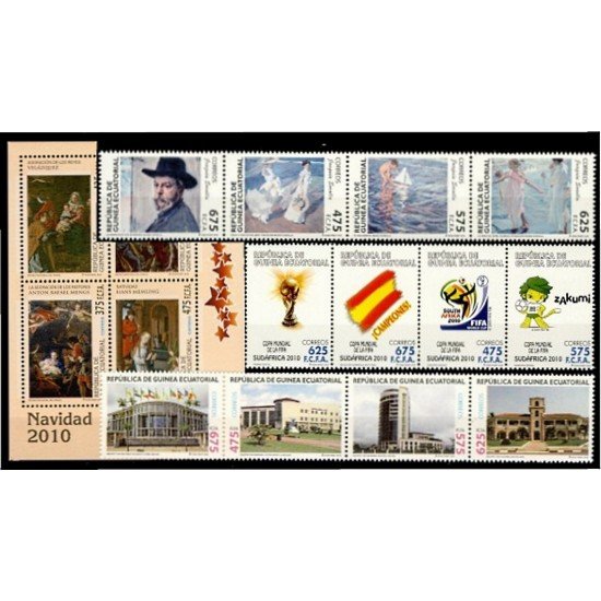 Guinea Ecuatorial Año completo Year complete 2010 MNH Guinea Ecuatorial Año completo Year complete 2010 MNH