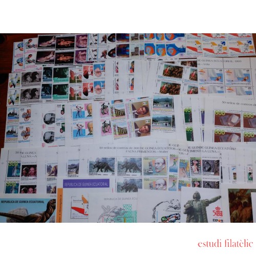 Colección Collection Guinea Ecuatorial 1991-1994 Bl.4 Completa