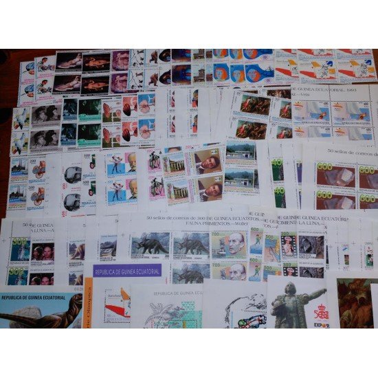 Colección Collection Guinea Ecuatorial 1991-1994 Bl.4 Completa Colección Collection Guinea Ecuatorial 1991-1994 Bl.4 Completa