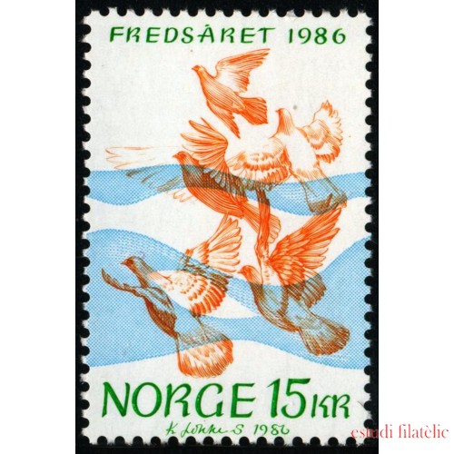 FAU1 Noruega Norway  Nº 914  1986   MNH