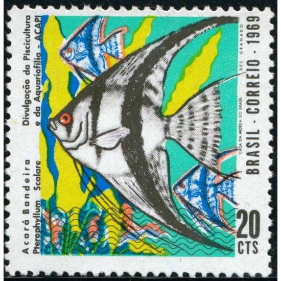 Brasil Brazil 899 1969 Piscicultura y Acuariofilia Pez Fish MNH
