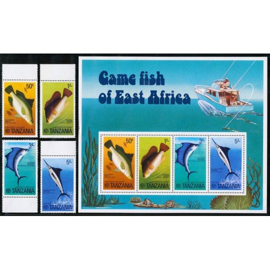 FAU1 Tanzania 64/67 + HB 3 MNH FAU1 Tanzania 64/67 + HB 3 MNH