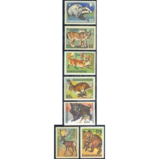 FAU1 Checoslovaquia Czechoslovakia 1966 Nº 1523/29 MNH FAU1 Checoslovaquia Czechoslovakia 1966 Nº 1523/29 MNH