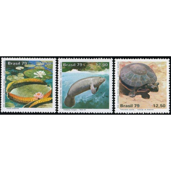 Brasil Brazil 1365/67 1979 Protección de la Naturalezza Flora y Fauna MNH Brasil Brazil 1365/67 1979 Protección de la Naturalezza Flora y Fauna MNH