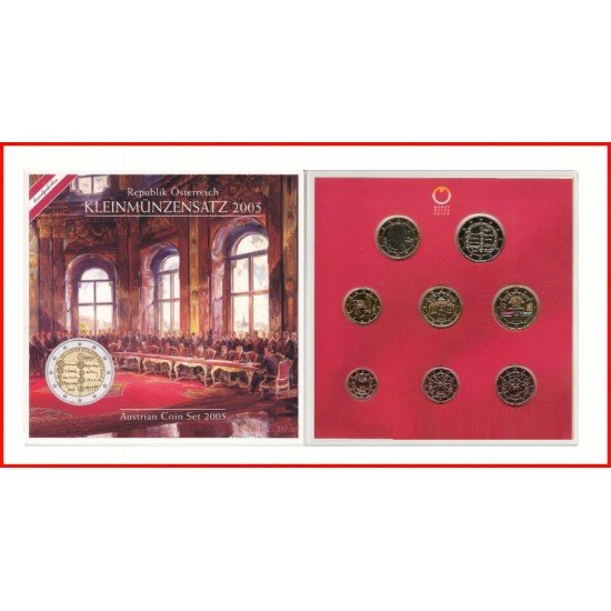 Austria 2005 Cartera Oficial Monedas € euros Austria 2005 Cartera Oficial Monedas € euros