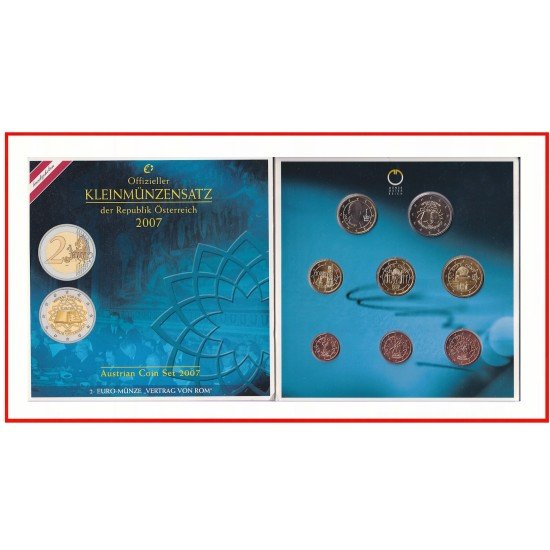 Austria 2007 Cartera Oficial Monedas € euros Austria 2007 Cartera Oficial Monedas € euros