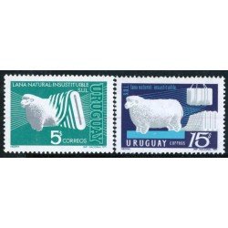 FAU2 Uruguay 807/08 1971 Industria de la Lana MNH
