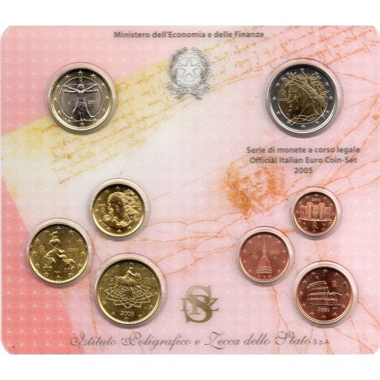 Monedas Euros Italia Cartera 2005 Monedas Euros Italia Cartera 2005