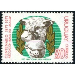 FAU2 Uruguay 811 1971 Centenario de la asociación rural de Uruguay MNH