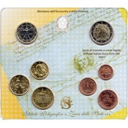 Monedas Euros Italia Cartera 2007 Monedas Euros Italia Cartera 2007