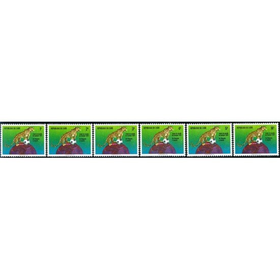 FAU3 Zaire 837/42 1974 MNH FAU3 Zaire 837/42 1974 MNH