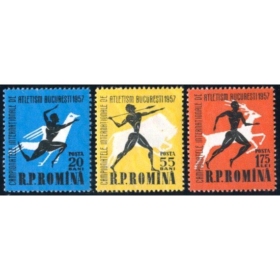 FAU3 Rumanía Romania 1536/38 1957 MNH FAU3 Rumanía Romania 1536/38 1957 MNH