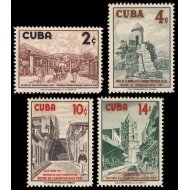 Cuba 470/73 1957 Historia Colonial Arquitectura MNH
