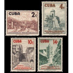Cuba 470/73 1957 Historia Colonial Arquitectura MNH Cuba 470/73 1957 Historia Colonial Arquitectura MNH