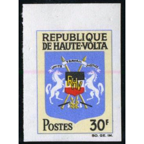 FAU3 Alto Volta Nº 177 Fauna escudo caballo Sin dentar MNH FAU3 Alto Volta Nº 177 Fauna escudo caballo Sin dentar MNH