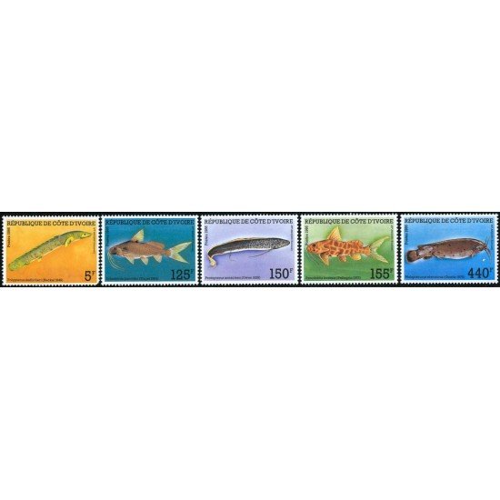 FAU3  Costa de Marfil  Ivory Coast  Nº 763/67  1986   MNH
