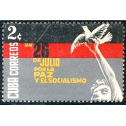 FAU3 Cuba 560 1961 26 de julio por la paz y el socialismo MNH