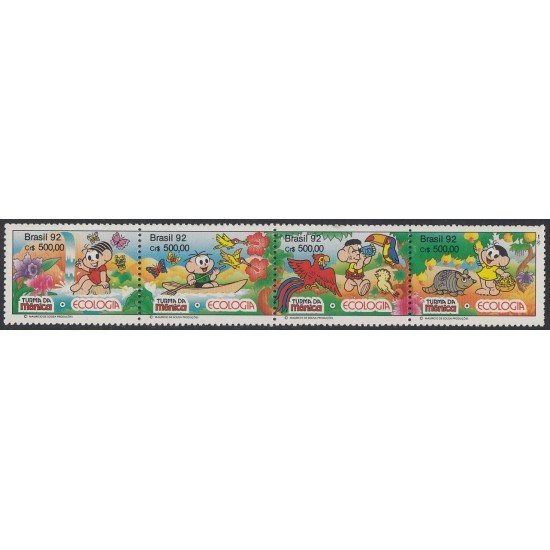 Brasil Brazil 2074/77 1992 Dibujos de producciones Mauricio de Souza MNH Brasil Brazil 2074/77 1992 Dibujos de producciones Mauricio de Souza MNH
