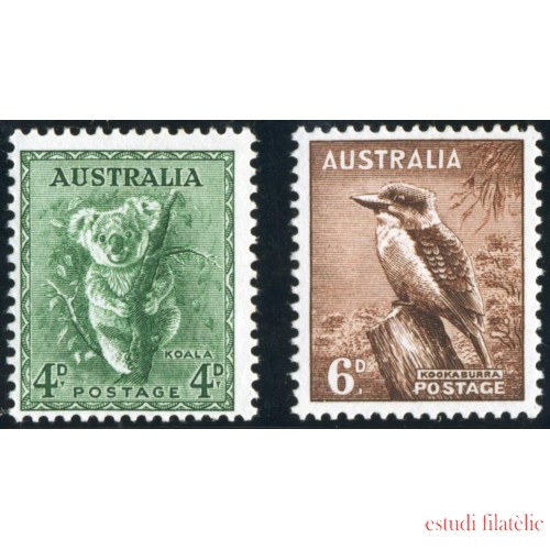 FAU4   Australia  Nº 114 y 116 fauna   MNH