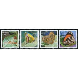 Brasil Brazil 1374/77 1979 3ra Exposición Mundial de Filatelia Mariposas Butterflies MNH Brasil Brazil 1374/77 1979 3ra Exposición Mundial de Filatelia Mariposas Butterflies MNH