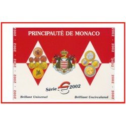 Monaco 2002 Cartera Oficial Monedas € euro Set Monaco 2002 Cartera Oficial Monedas € euro Set