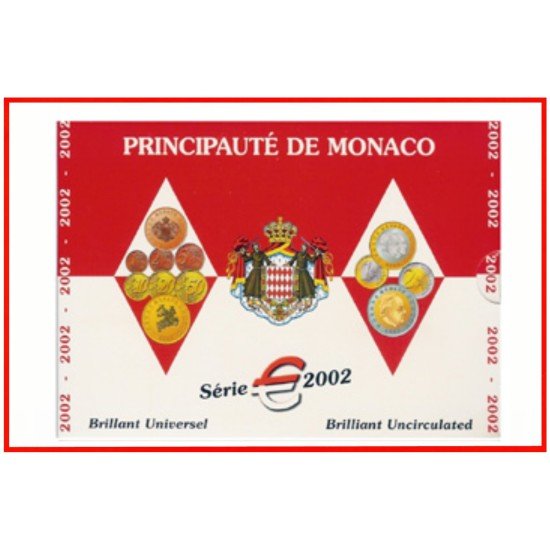 Monaco 2002 Cartera Oficial Monedas € euro Set Monaco 2002 Cartera Oficial Monedas € euro Set