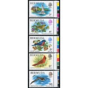 FAU4 Bermuda  Nº 353/55 + 367 + 369 fauna pájaros  MNH