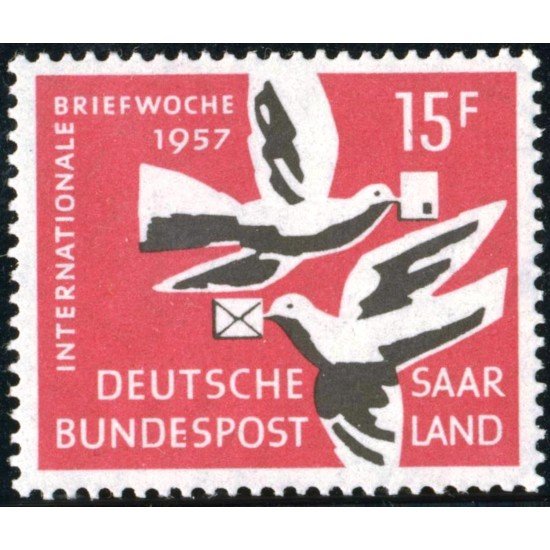 FAU4 Sarre 390 1957 MNH FAU4 Sarre 390 1957 MNH