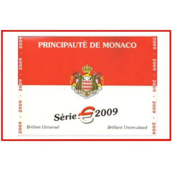Monaco 2009 Cartera Oficial Monedas € euro Set Monaco 2009 Cartera Oficial Monedas € euro Set