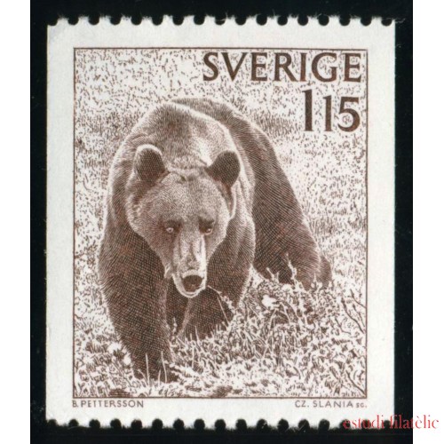 FAU5  Suecia Sweden 998 1978 Oso marrón  MNH