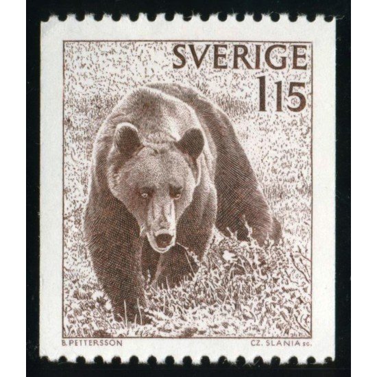 FAU5 Suecia Sweden 998 1978 Oso marrón MNH FAU5 Suecia Sweden 998 1978 Oso marrón MNH