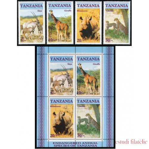 FAU5  Tanzania 285/88 + HB 47 MNH