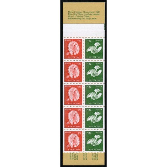 FAU5 Suecia Sweden Nº 1158a Carnet 1981 MNH FAU5 Suecia Sweden Nº 1158a Carnet 1981 MNH
