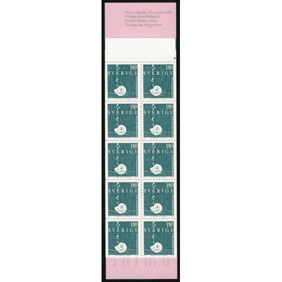 FAU5 Suecia Sweden Nº 1228 Carnet 1981 FAU5 Suecia Sweden Nº 1228 Carnet 1981