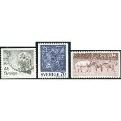 FAU5 Suecia Sweden 972/74 1977 Fauna MNH FAU5 Suecia Sweden 972/74 1977 Fauna MNH