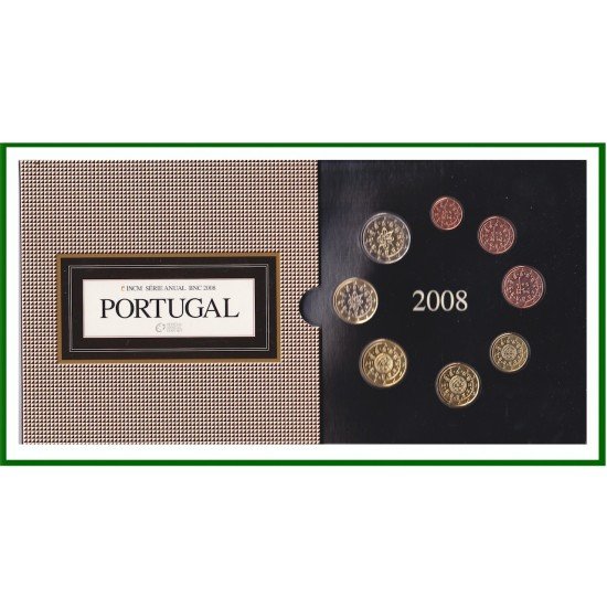 Portugal 2008 Cartera Oficial Monedas € euro Set Portugal 2008 Cartera Oficial Monedas € euro Set