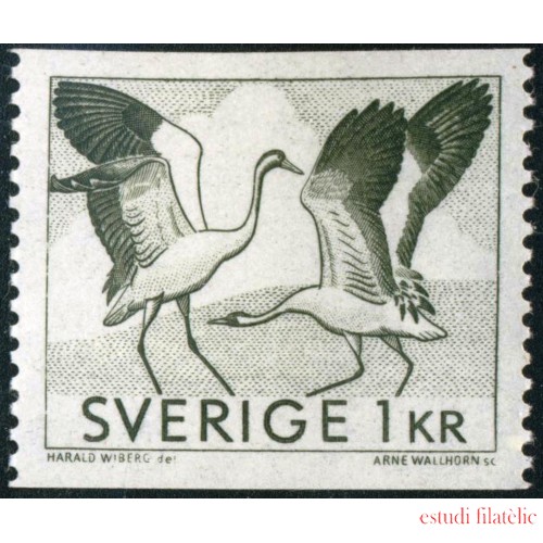 FAU5 Suecia Sweden 583 1968 Danza de las grullas grises MNH 
