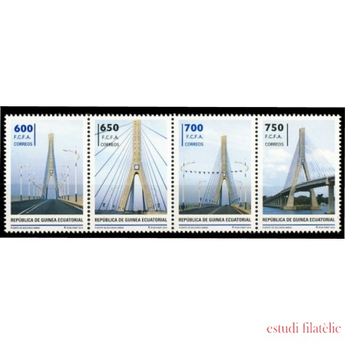 Guinea Ecuatorial 494/97 2014 Puente Bridge Bolondo Mbini MNH