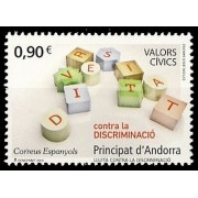 Andorra Española 409 2013 Valores cívicos MNH Andorra Española 409 2013 Valores cívicos MNH