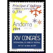 Andorra Española 412 2014 Viavilidad invernal MNH Andorra Española 412 2014 Viavilidad invernal MNH