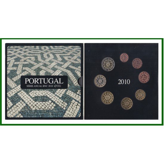 Portugal 2010 Cartera Oficial Monedas € euro Set Portugal 2010 Cartera Oficial Monedas € euro Set