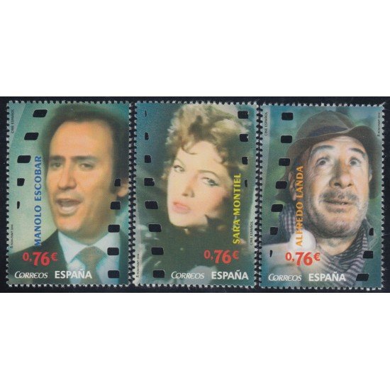 España Spain 4899/01 2014 Cine Manolo Escobar Sara Montiel Alfredo Landa MNH