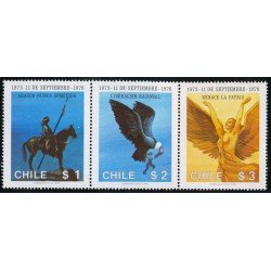 Chile 472/74 1976 3º Aniversario del nuevo régimen MNH Chile 472/74 1976 3º Aniversario del nuevo régimen MNH