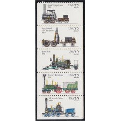 Estados Unidos USA 1788/92 1987 Locomotoras a vapor MNH Estados Unidos USA 1788/92 1987 Locomotoras a vapor MNH