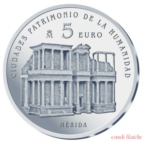 España Spain Euros conm. 2015 “II Serie Ciudades Patr. de la Humanidad” Mérida