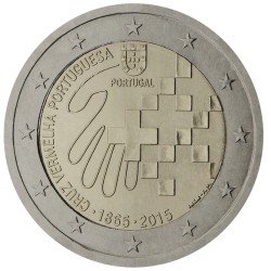 Portugal 2015 2 € euros conmemorativos 150º Av Cruz Roja portuguesa Portugal 2015 2 € euros conmemorativos 150º Av Cruz Roja portuguesa
